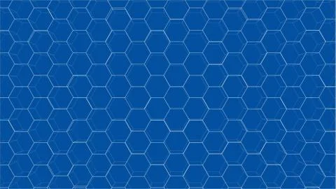 Abstract background of hexagons outline. Vector Illustrazione stock