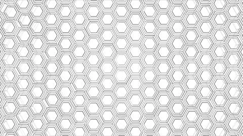 Abstract background of hexagons outline. Vector Ilustración de archivo