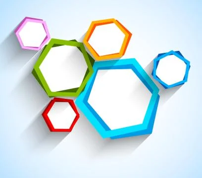 Abstract background with hexgons Illustrazione stock