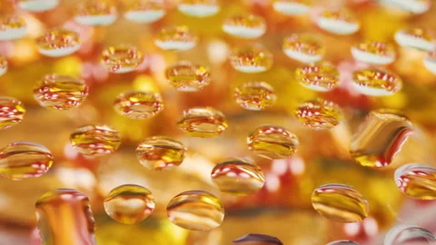 Abstract background in honey, copper, rose-gold and amber tones. Video stock 303597044