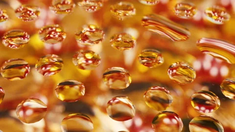 Abstract background in honey, copper, rose-gold and amber tones. Stock-Footage 303600245