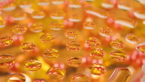 Abstract background in honey, copper, rose-gold and amber tones. Video stock 303600524