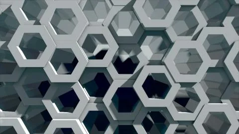 Abstract background with honeycomb. Technology backdrop Illustrazione stock