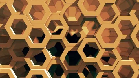 Abstract background with honeycomb. Technology backdrop Illustrazione stock