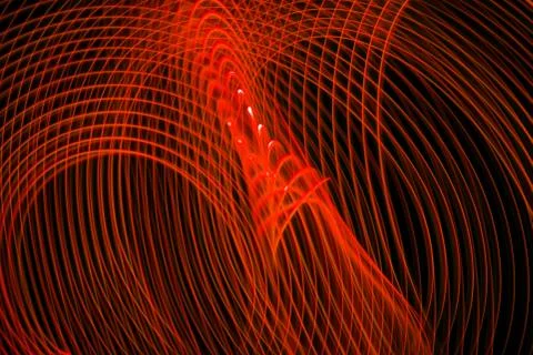 Abstract background with horizontal and vertical disruptions of red stripes.  Stock Photos
