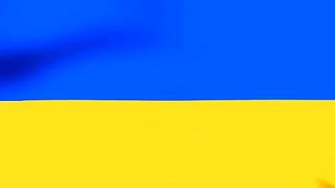 Abstract background with horizontal blue and yellow stripes representing th.. 库存影片 346545807