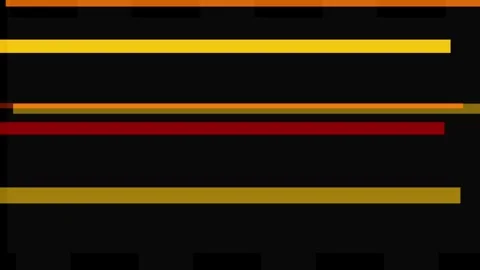 Abstract background with horizontal lines of red, yellow, and brown on black Stock Footage 335442111