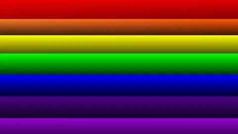Abstract background with horizontal stripes in a vibrant rainbow color spectrum. Stock Illustration