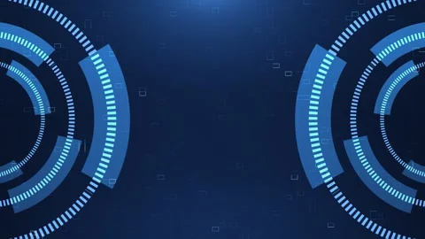 Abstract background with HUD elements. Business corporate abstract animation Stock Footage 265256825