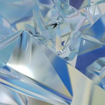 Abstract background of ice structure, 3D rendering 스톡 일러스트