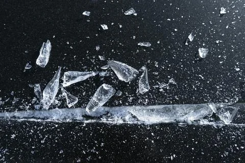 Abstract background of ice texture. cut and crushed . ice surface. .shards of Stock Photos