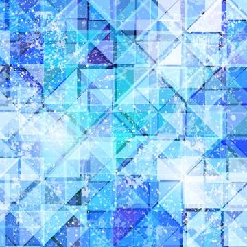 Abstract background of ice triangles Stock Illustration