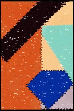 Abstract background in Ikat technique. For use on materials, in graphics. Stock Illustration
