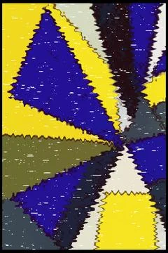 Abstract background in Ikat technique. For use on materials, in graphics. Illustrazione stock