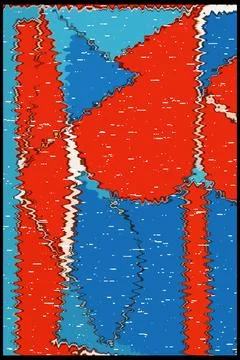 Abstract background in Ikat technique. For use on materials, in graphics. Stock Illustration