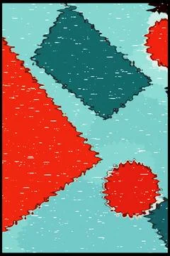 Abstract background in Ikat technique. For use on materials, in graphics. Stock Illustration