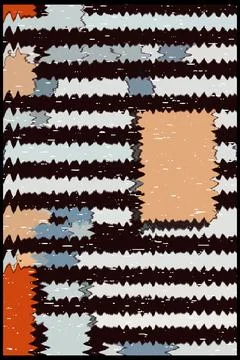 Abstract background in Ikat technique. For use on materials, in graphics. Stock Illustration