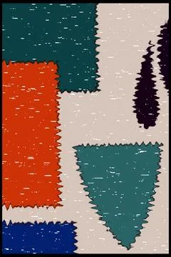 Abstract background in Ikat technique. For use on materials, in graphics. Stock-Illustration