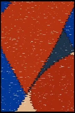 Abstract background in Ikat technique. For use on materials, in graphics. Stock-Illustration