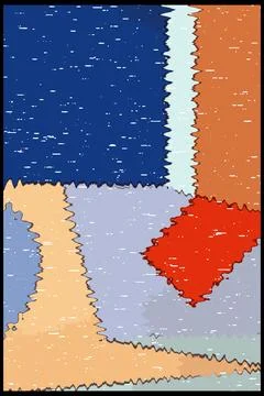 Abstract background in Ikat technique. For use on materials, in graphics. Stock Illustration