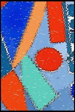 Abstract background in Ikat technique. For use on materials, in graphics. Stock Illustration