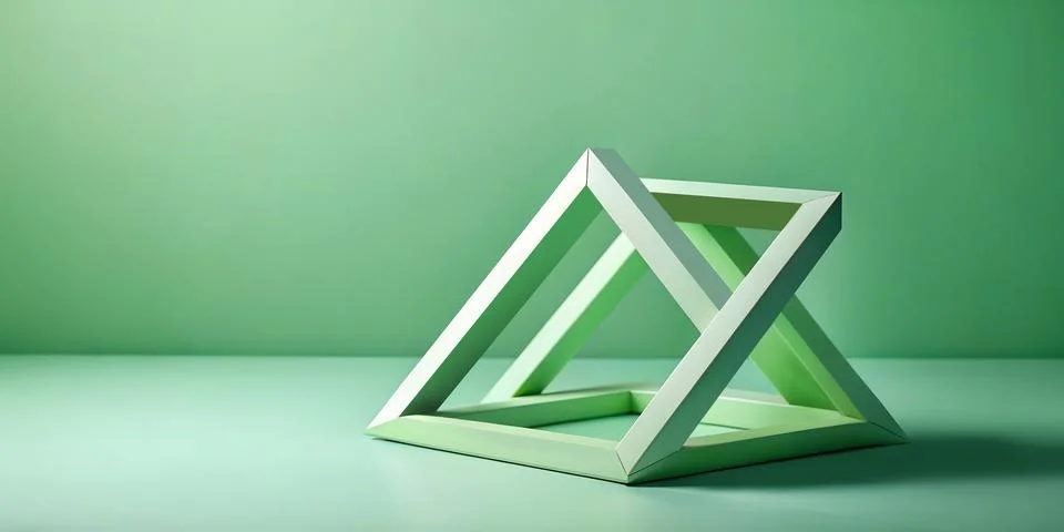 Abstract background. Illusion geometry of design with architectural technology Stock Illustration