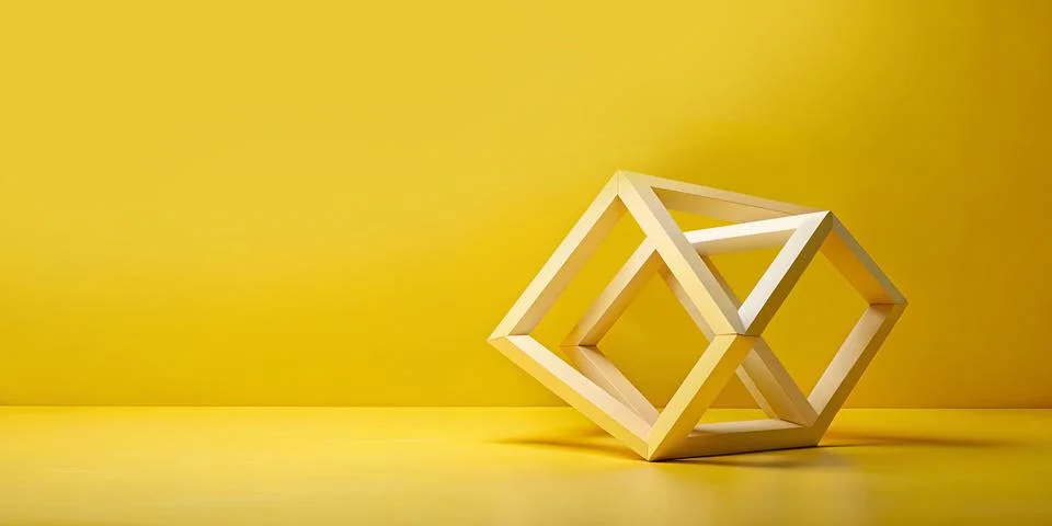 Abstract background. illusion Hexagonal geometric shapes and architectural Illustration