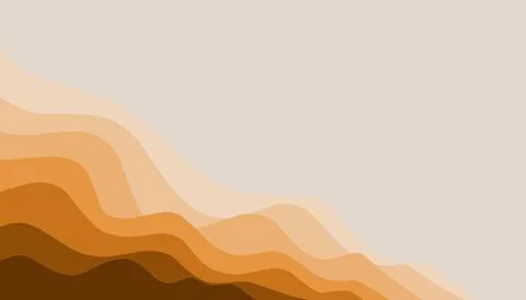 Abstract background illustration of brown waves Stock Illustration