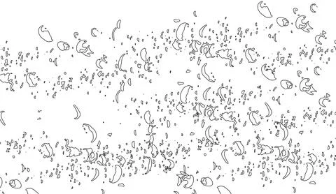 Abstract background illustration featuring a swirl of small petal shapes and Stock Illustration