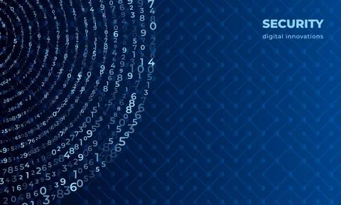Abstract Background Illustration for Modern Digital Security Science Themes,  Stock Illustration