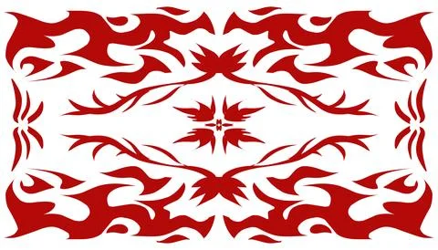 Abstract background illustration with a red theme Stock Illustration