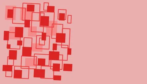 Abstract background illustration with a red theme Stock Illustration