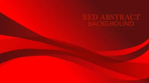 Abstract background illustration with red waves. vector illustration Stock Illustration