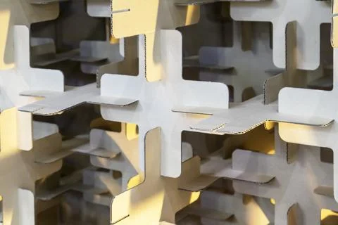 Abstract background image of alternating square shapes arranged in a pattern. 库存照片