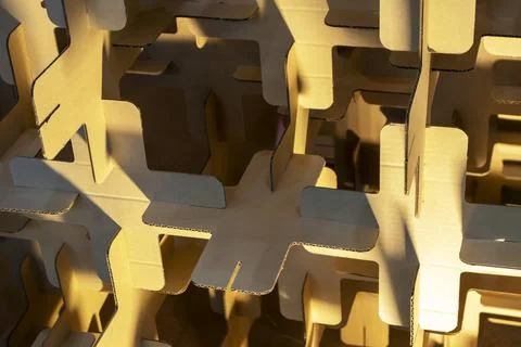 Abstract background image of alternating square shapes arranged in a pattern. 库存照片