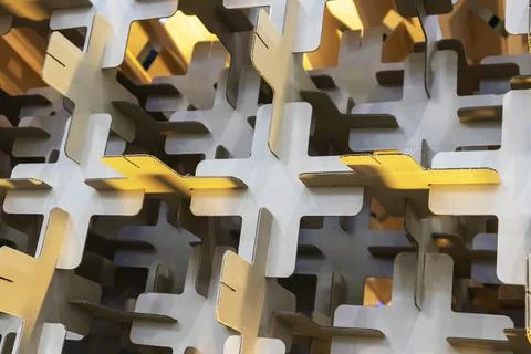 Abstract background image of alternating square shapes arranged in a pattern. Stock Photos