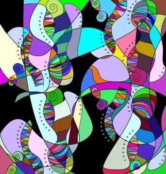 Abstract background image of the colored clutter Stock Illustration