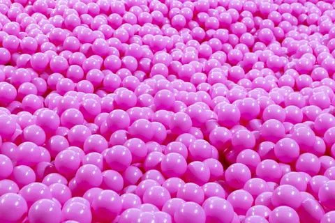 Abstract background image with many pink balls. Stock Photos