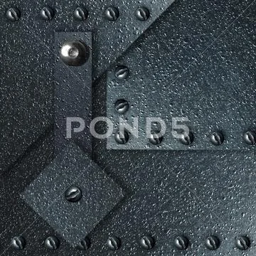 Abstract background from impressive metal Stock Illustration