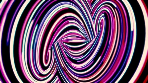 Abstract background with infinity sign formed by many narrow, colorful lines Stock Footage 104545102