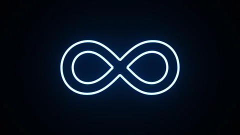 Abstract background infinity sign Stock Illustration