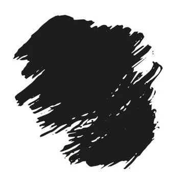 Abstract background. Ink brush stroke with rough edges. Easy to edit Stock Illustration