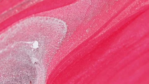 Abstract background ink drip white pink glitter Stock Footage 281506882