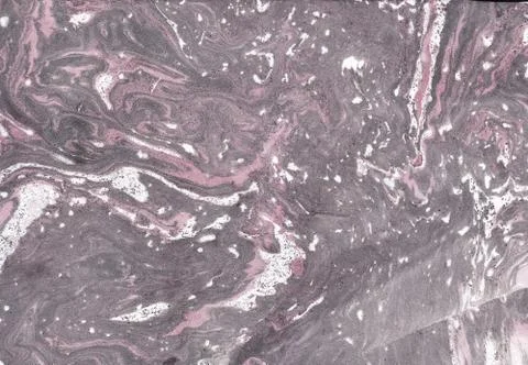 Abstract background. Ink marbling texture. Grey and white. Hand drawn marble Stock Illustration
