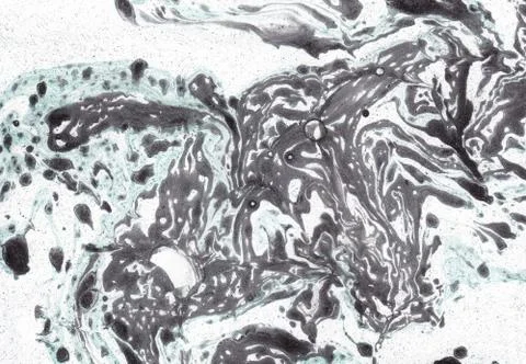 Abstract background. Ink marbling texture. Grey and white. Hand drawn marble Stock Illustration