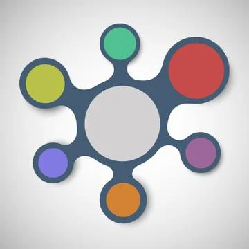 Abstract background with integrated metaballs Stock Illustration
