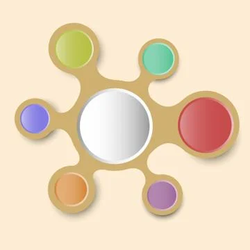 Abstract background with integrated metaballs Stock Illustration