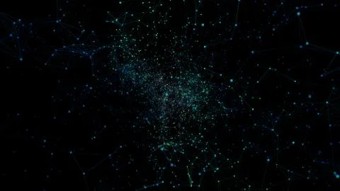 Abstract background of interconnected dots Stock Illustration