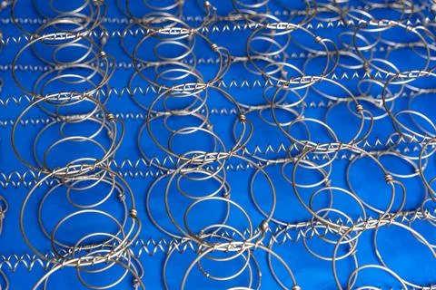 Abstract background The internal structure of a spring mattress Stock Photos