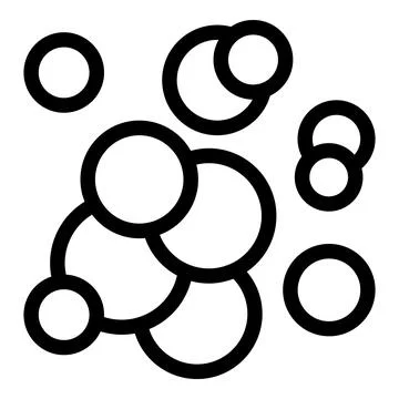 Abstract background with intertwined circles forming a pattern Stock Illustration